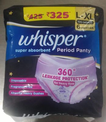 WHISPER PERIOD PANTY L XL