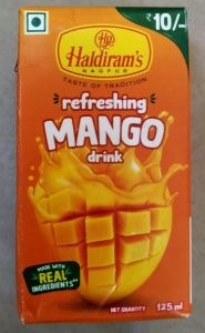 HALDIRAM  DRINK MANGO 125ML